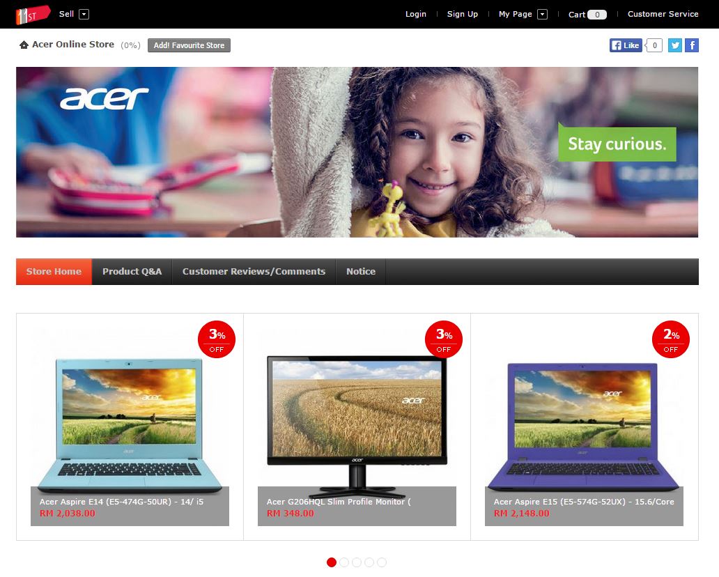 Acer Online Store