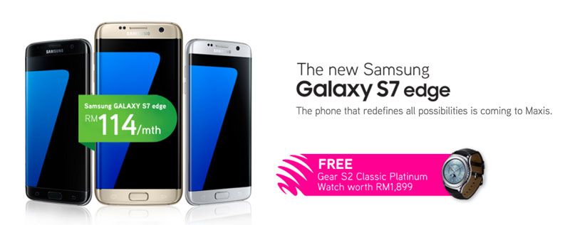 Maxis S7 edge pre-order