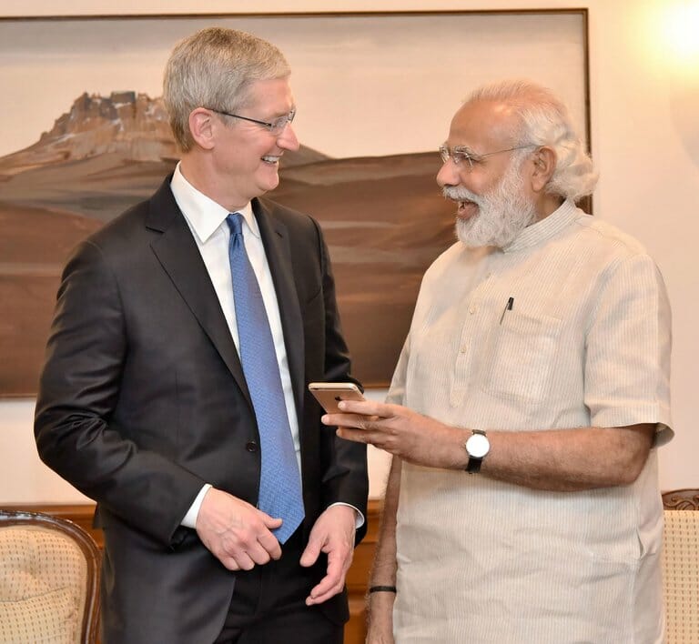 Tim Cook Apple India