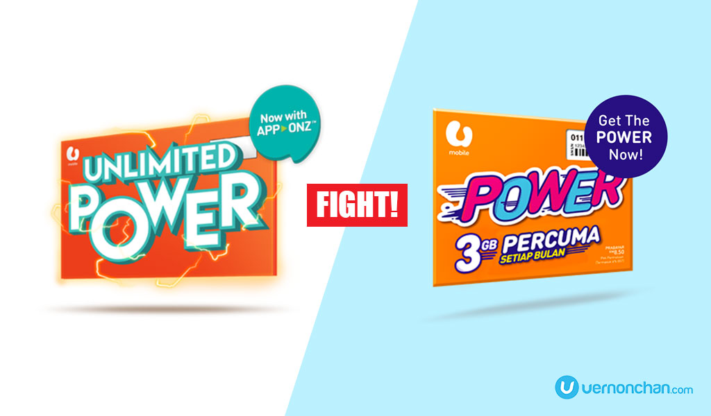 U Mobile Unlimited Power Prepaid vs Power Prepaid