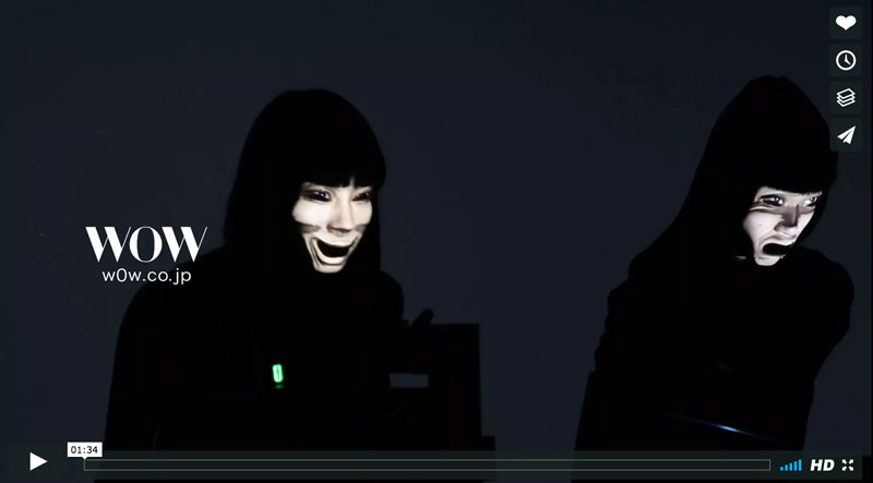 inori prayer header | inori prayer 3d facial projection mapping