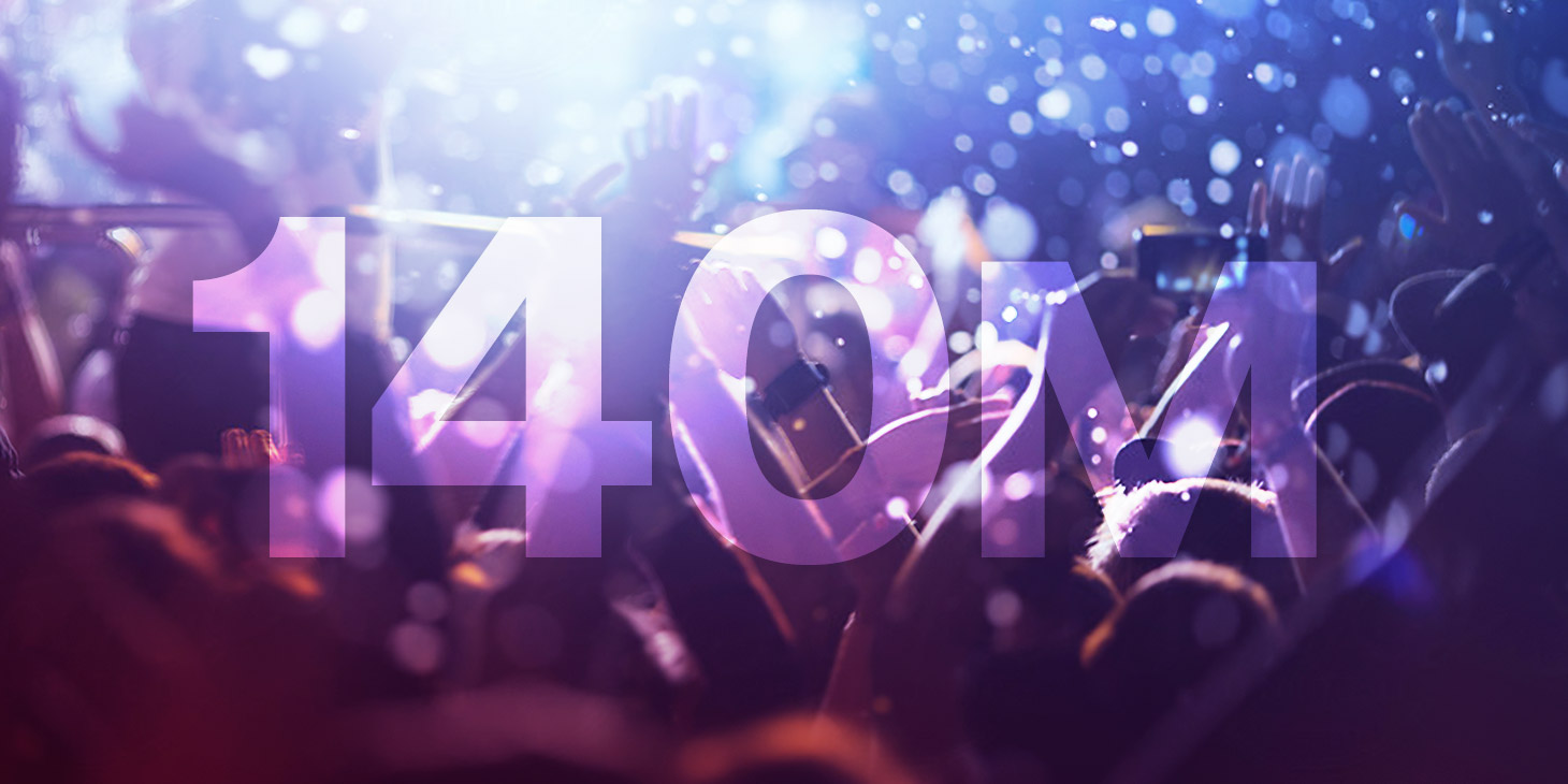 Spotify 140m monthly active users