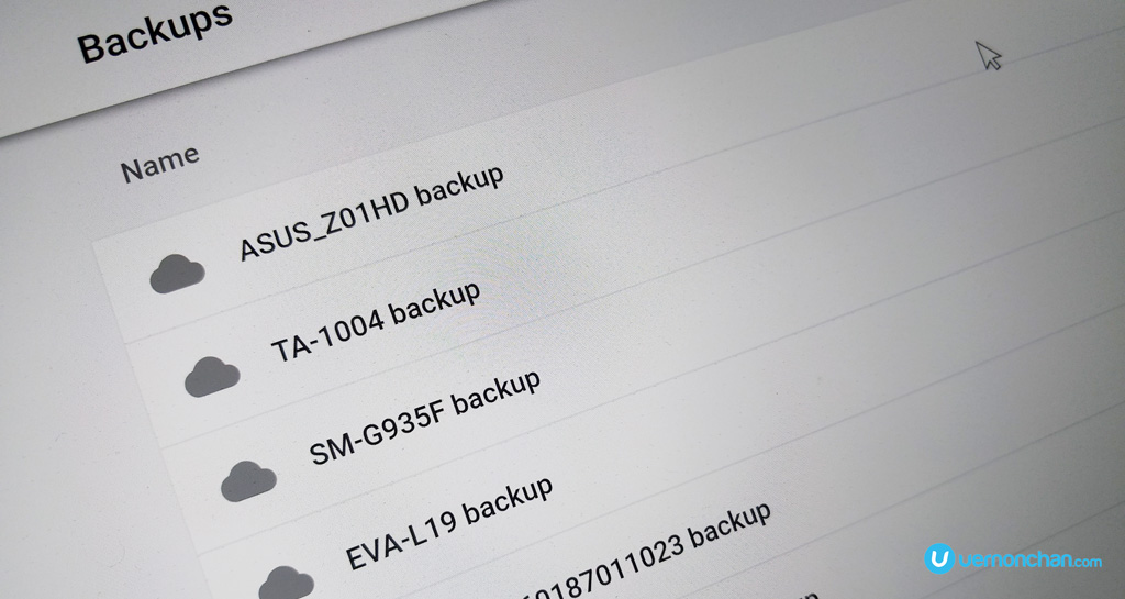 Google Drive Android Backup delete