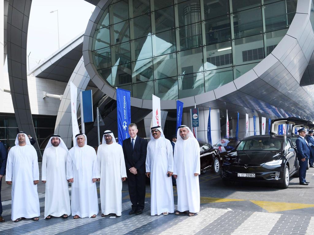Tesla taxis in Dubai