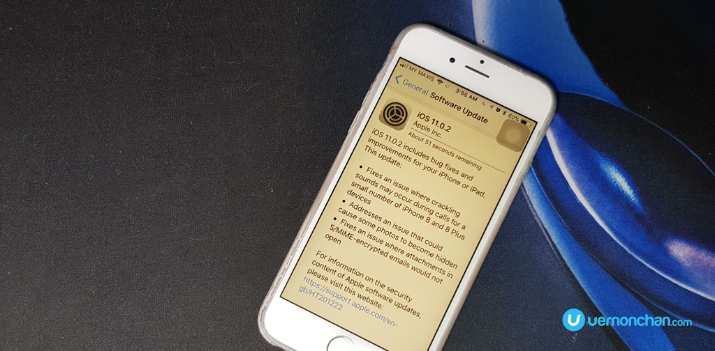 Apple iOS 11.0.2 update
