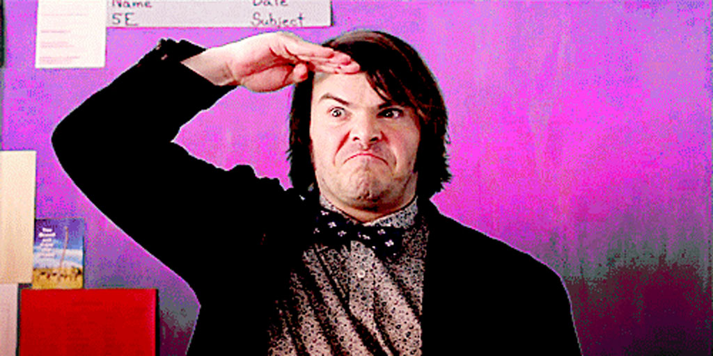 Jack Black salute