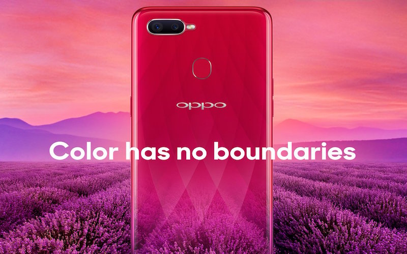 OPPO F9 Sunrise Red