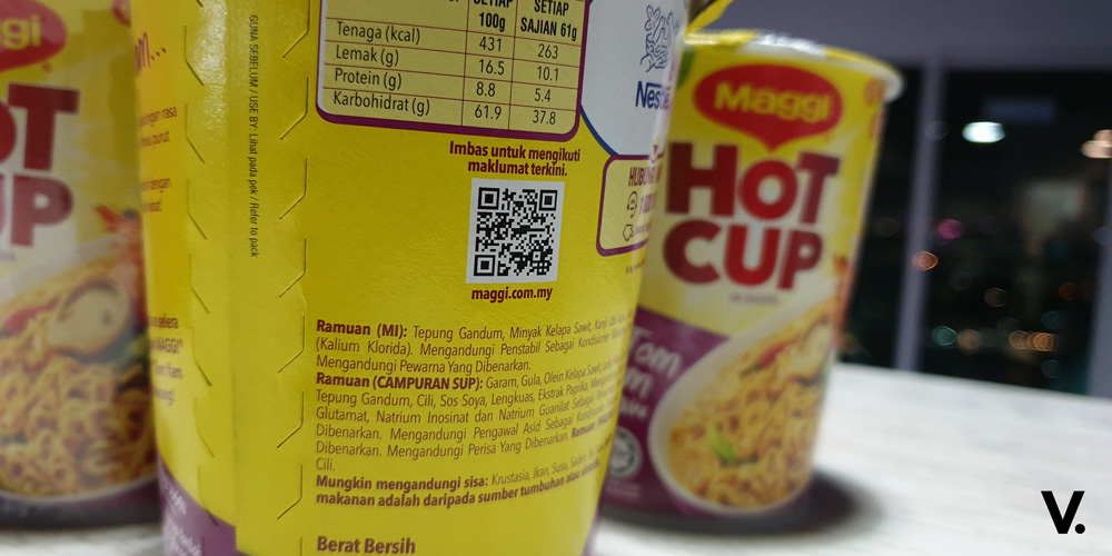 Maggi Hot Cup QR code