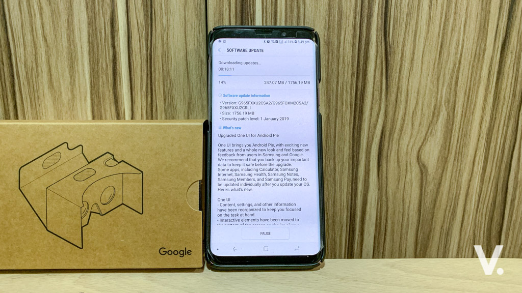 Galaxy S9 Android Pie
