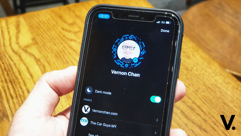 Facebook Messenger Dark Mode