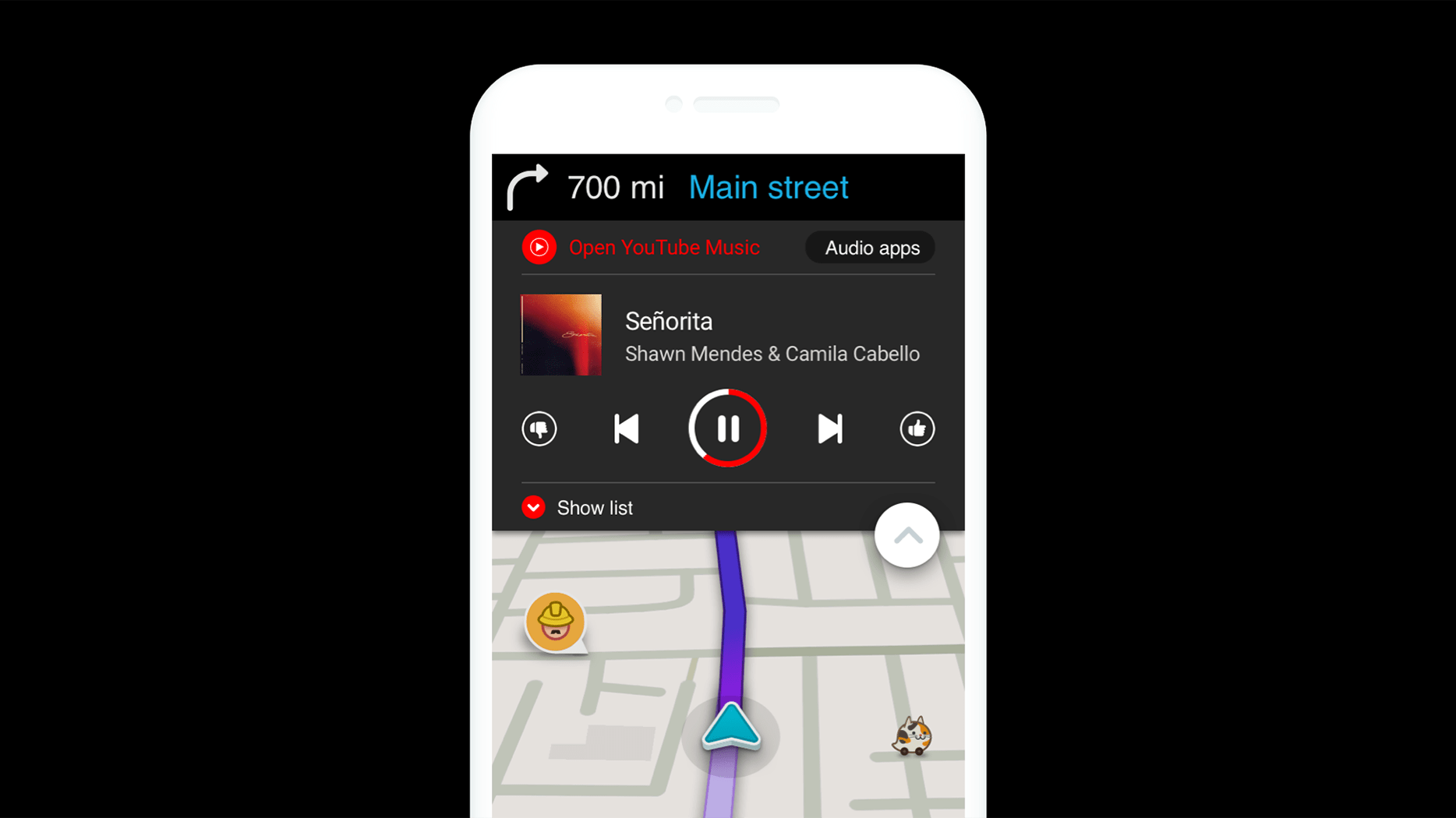cropped waze youtube music hero | YouTube Music in Waze