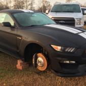 Shelby GT350 stolen wheels