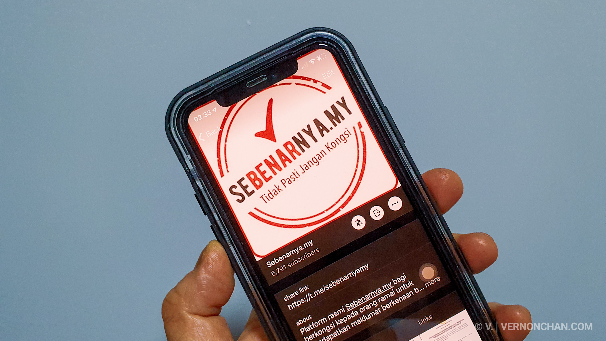 MCMC Sebenarnya.my Telegram account