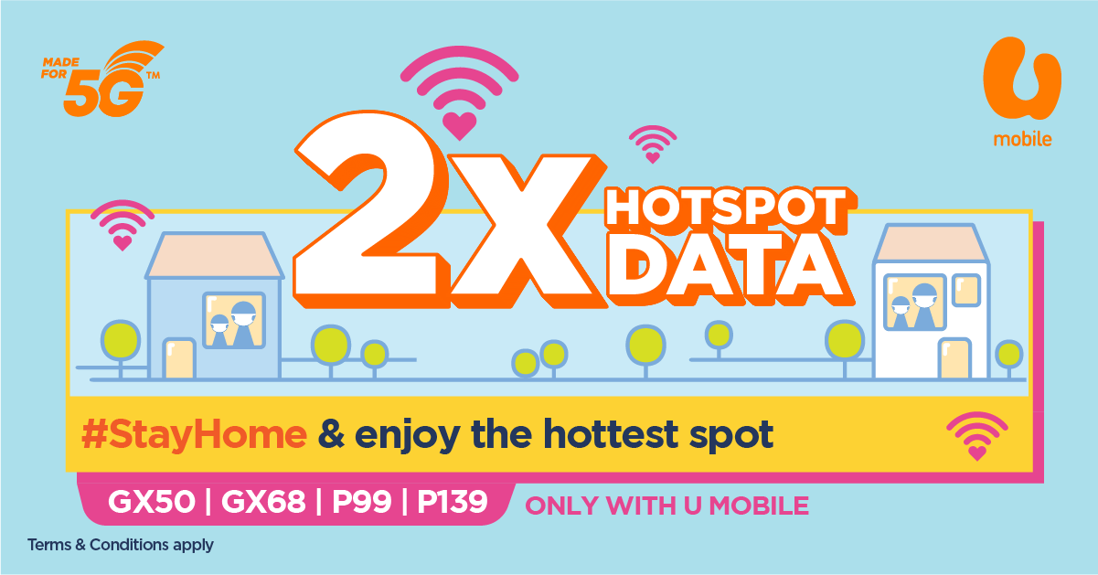 U Mobile 2x Hotspot Data MCO