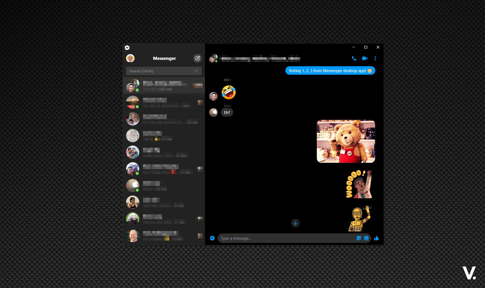 Facebook Messenger desktop app