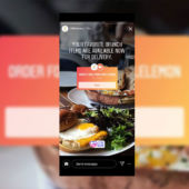 Instagram Order Food stickers