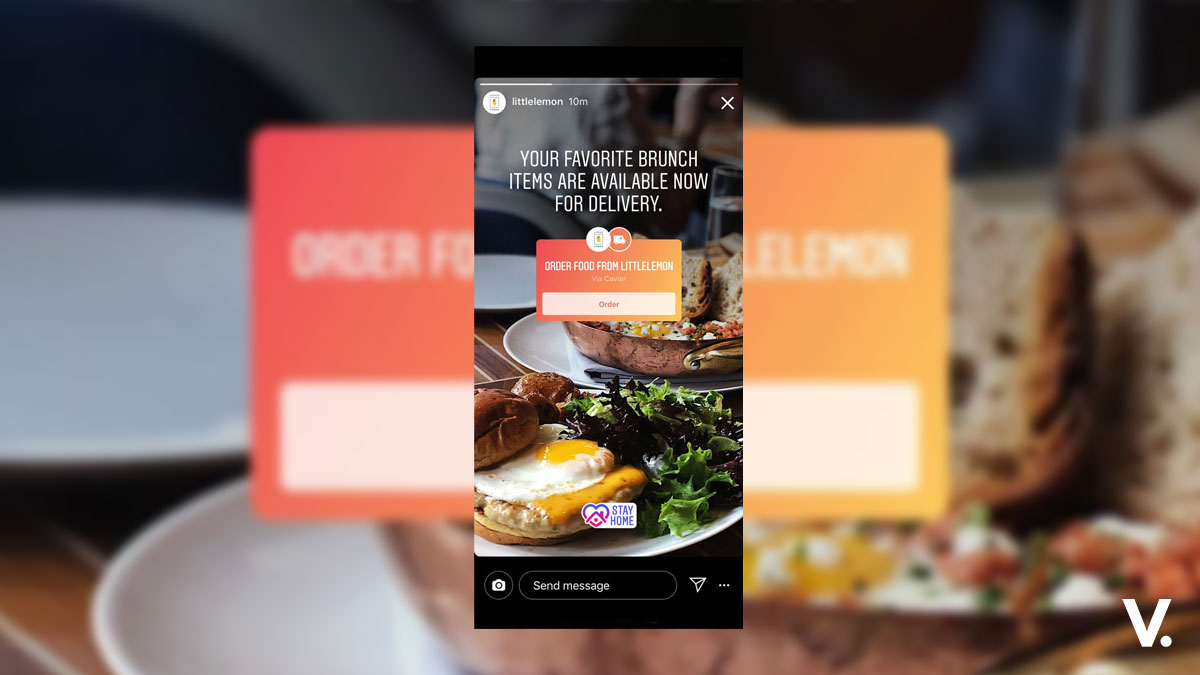 Instagram Order Food stickers