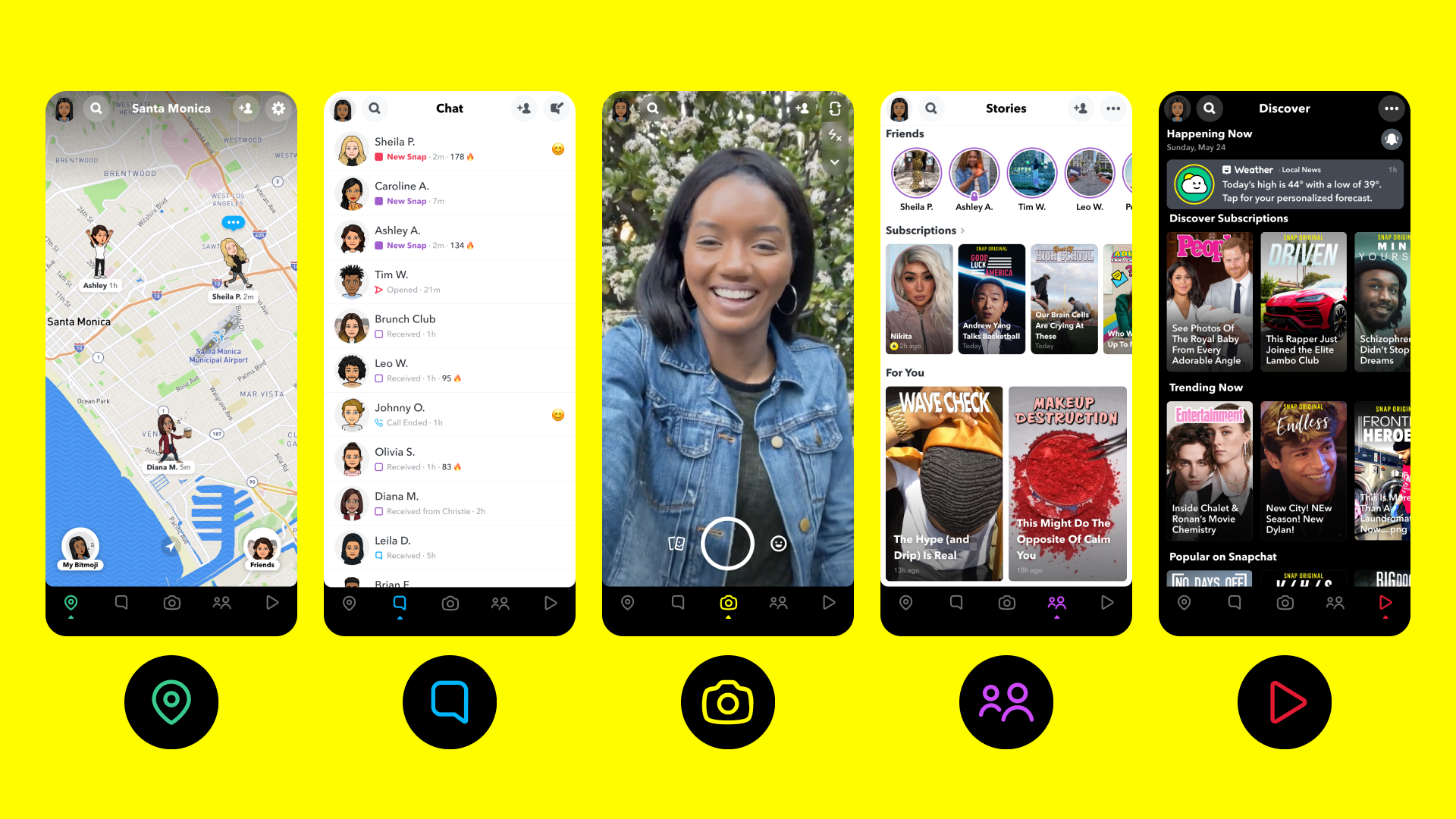 Snapchat Action Bar