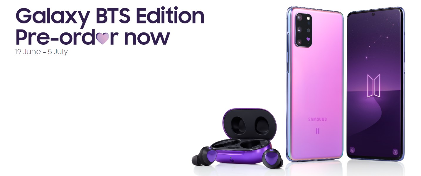 Samsung Galaxy S20+ Galaxy Buds+ BTS Edition