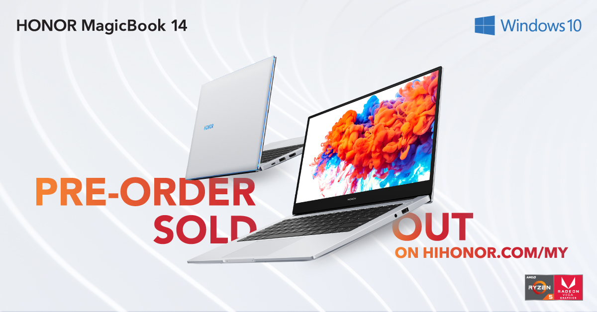 Honor MagicBook 14 sold out