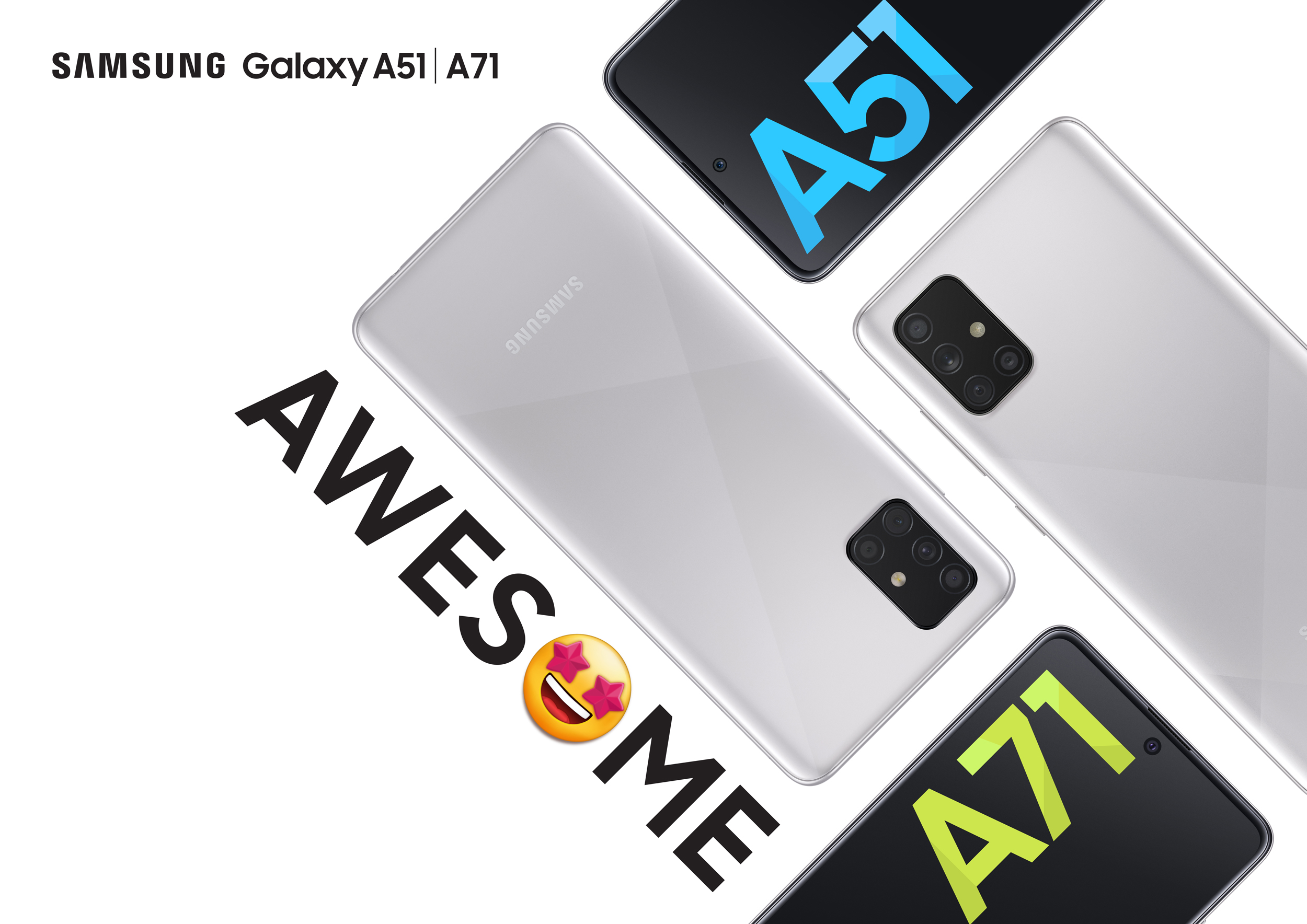 Samsung Galaxy A51 and A71