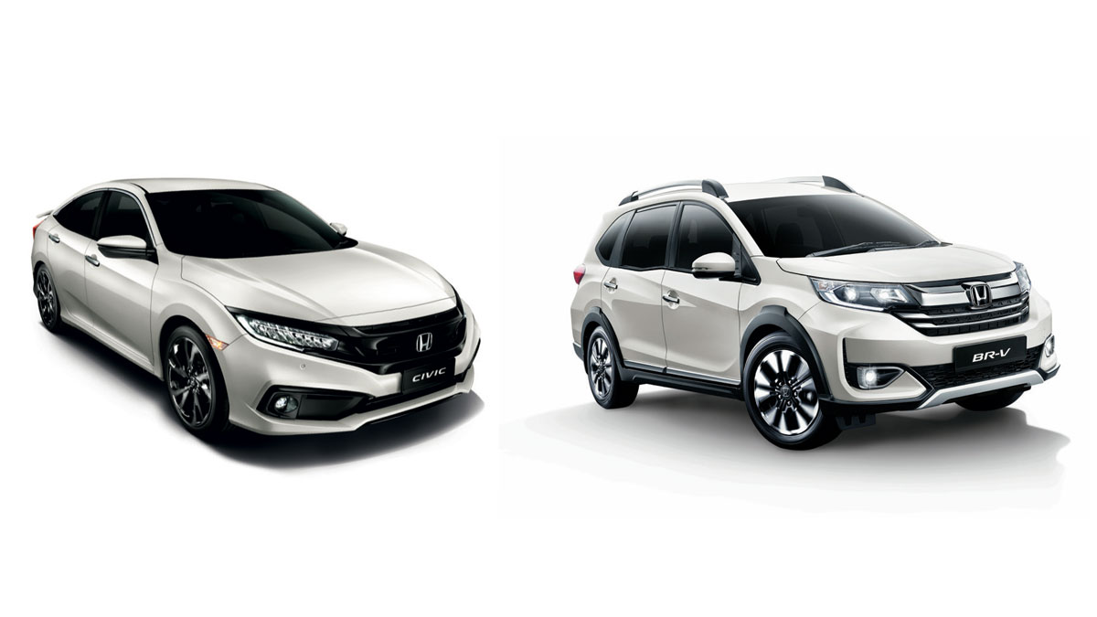 Civic + BR-V Platinum White Pearl