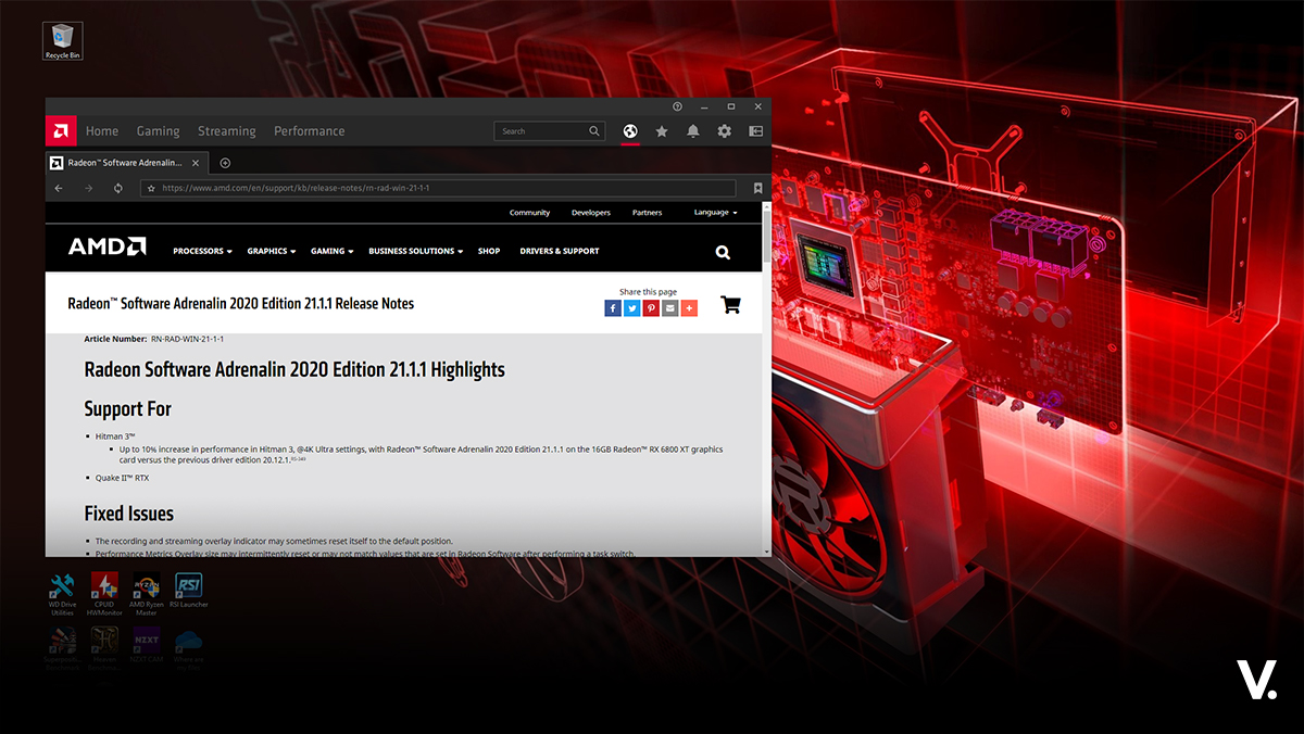 AMD Radeon Software Adrenalin Edition 21.1.1 driver