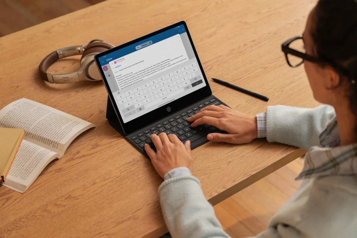TCL Note A1 NXTPAPER Learning with keyboard