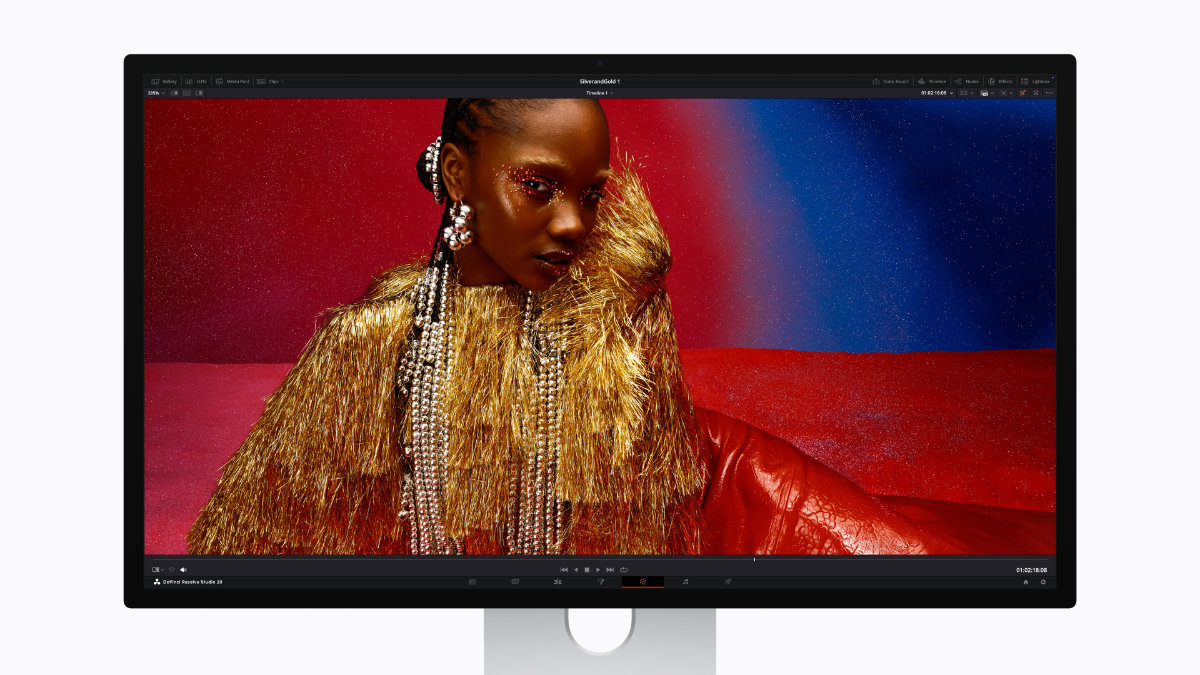 Apple Studio Display XDR DaVinci Resolve