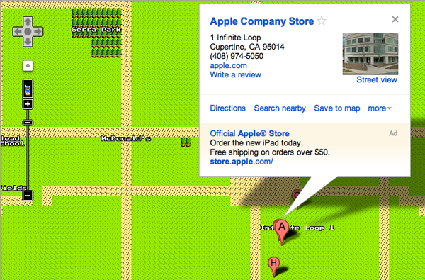 Google Maps 8-bit