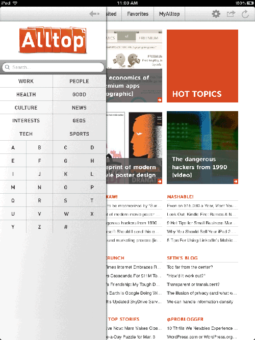 Alltop for iPad