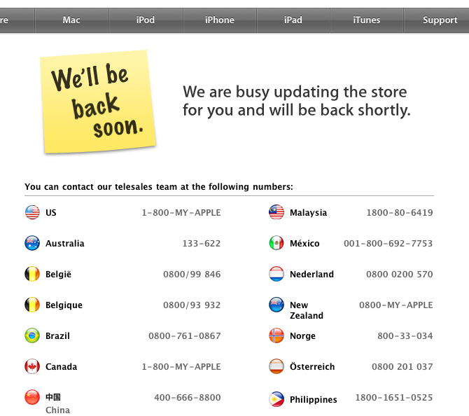 apple store down |