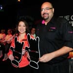l r dato rohana rozhan ceo of astro malaysia officiating the launch of astro b yond iptv with afzal abdul rahim ceo of time dotcom |