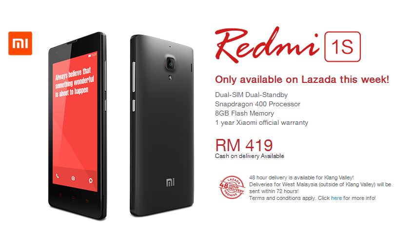 Lazada Redmi 1S