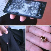 lumia 520 saves policeman