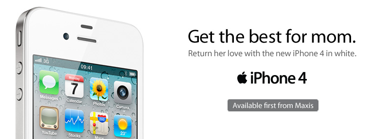 White iPhone4 Maxis