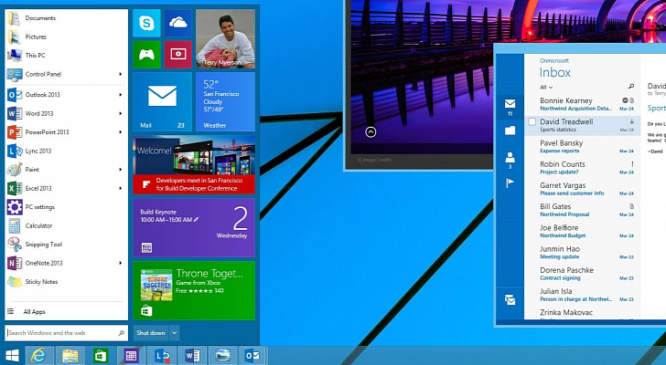 Windows 9 Start Menu