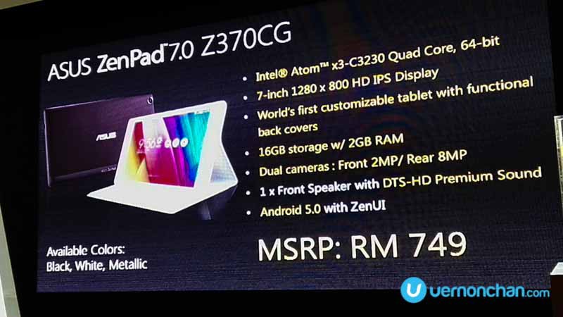 ZenPad 7 launch